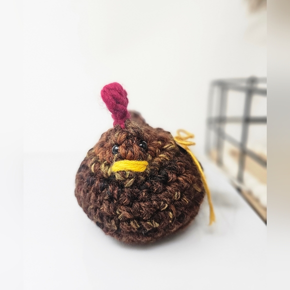 Emotional Support Chicken, Crochet Chicken, Handmade Chicken - Picture 4 of 9
